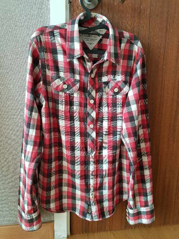 #옷장정리# 타미힐피거 남자 체크남방 이미지