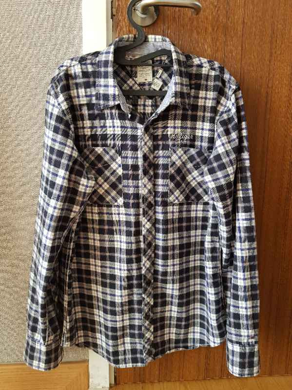 #옷장정리# 타미힐피거 남자 체크남방 이미지