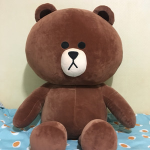 라인프렌즈 브라운 110cm 인형 팝니다.