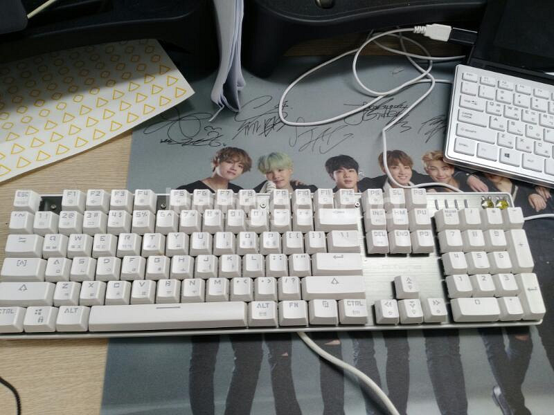 기계식 키보드 청축 한성Gtune MKF14S--1