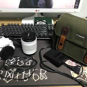 캐논 DSLR 100D 화이트 + 18-55mm 