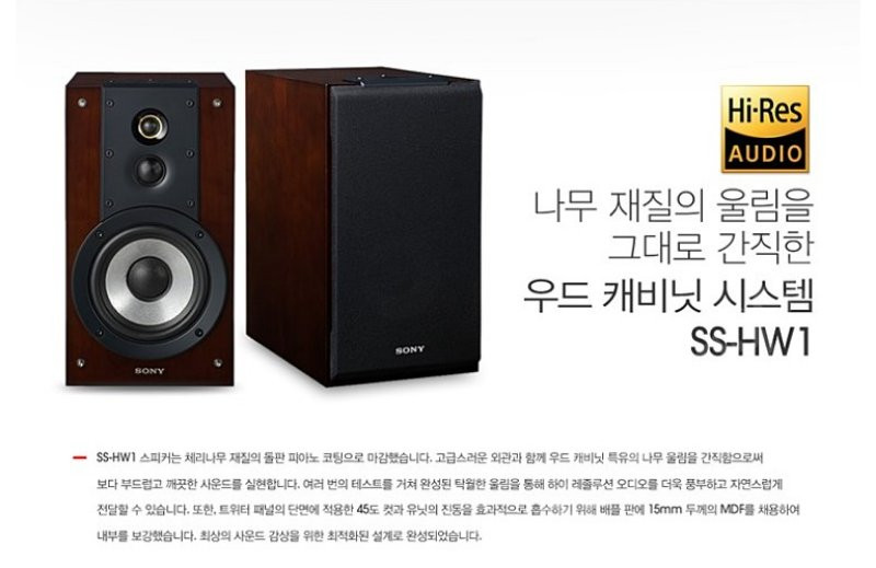 Sony SS-HW1팝니다. 이미지