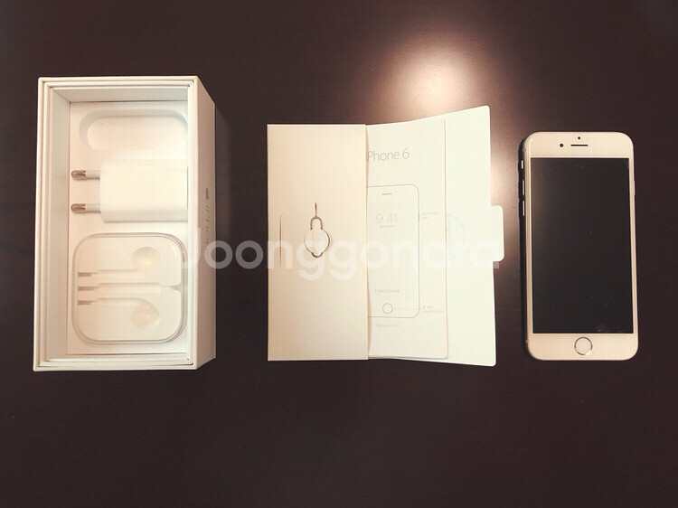 아이폰 6, 16GB (실버, 본체+어댑터)--2