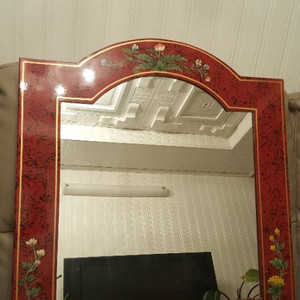 빨간 앤틱 거울
