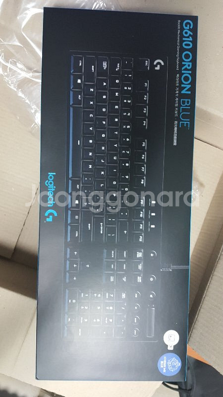 로지텍 G610 오리온 블루 청축 게이밍 키보드 --0