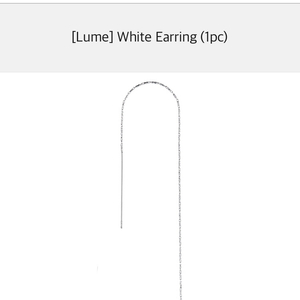 페르테 [Lume] White Earring (1