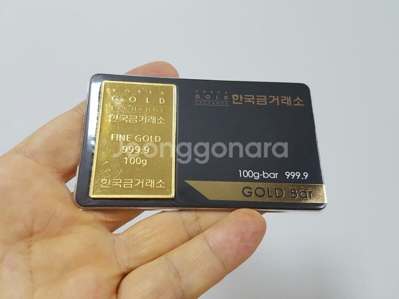 골드바100g 2개 한국 금 거래소 판매합니다 --4