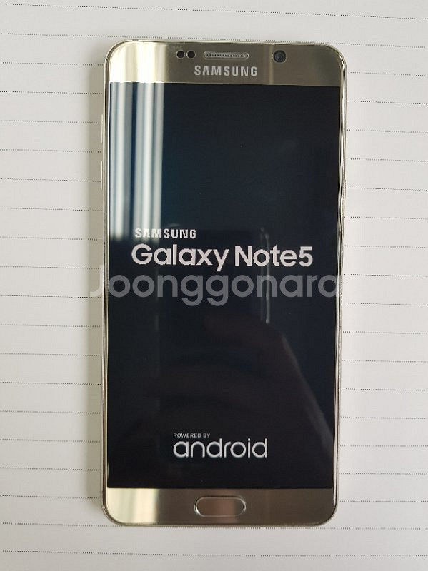 갤럭시 노트 5 64기가 골드~--0