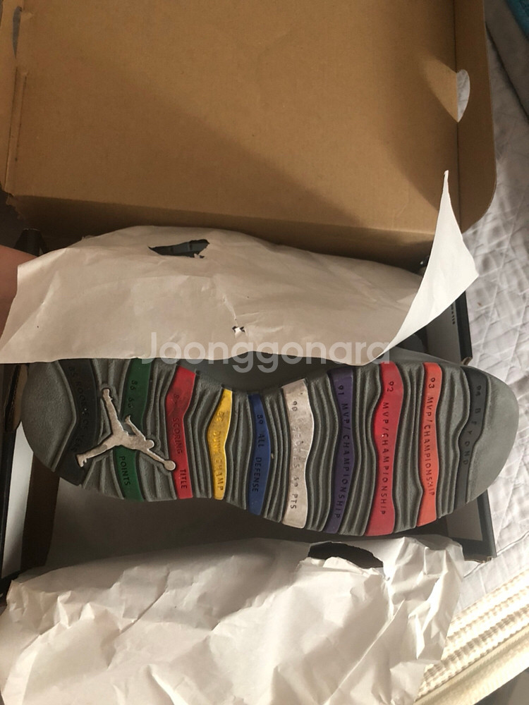 나이키 조던10 레트로 쿨그레이 레인보우 235 --1