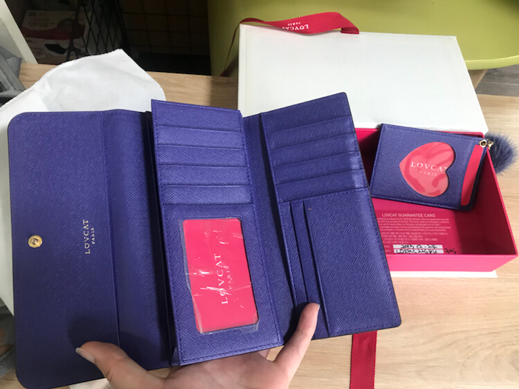 러브캣 러브켓 장지갑 보증서--1