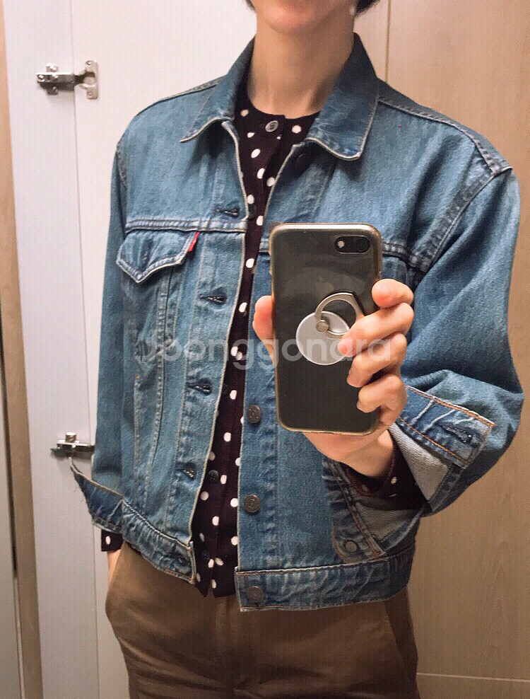 (55)리바이스 빈티지 여성청자켓--2