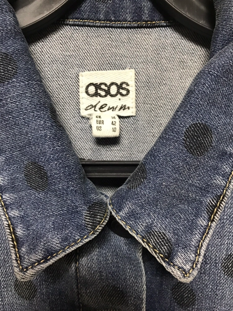 ASOS 도트 데님자켓 이미지