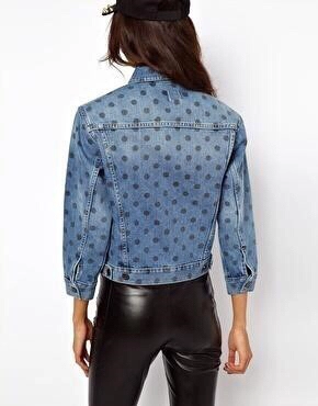 ASOS 도트 데님자켓 이미지