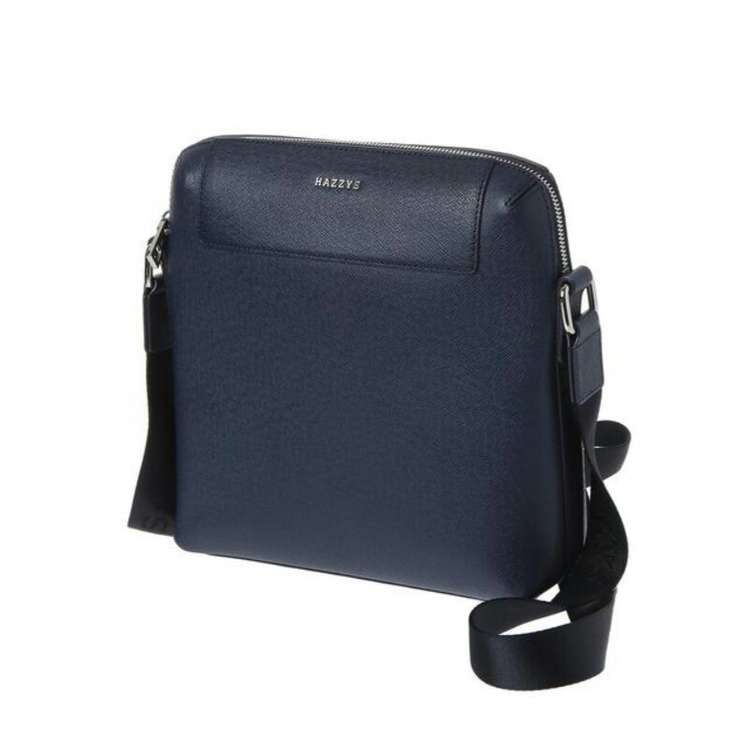 헤지스 남성 네이비 로고 가죽 크로스백 새상품 --3