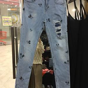 자라 키즈 미키청바지