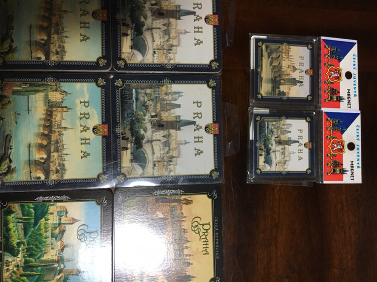 프라하 기념품 기프트 마그넷 크리스탈 열쇠고리 코--4