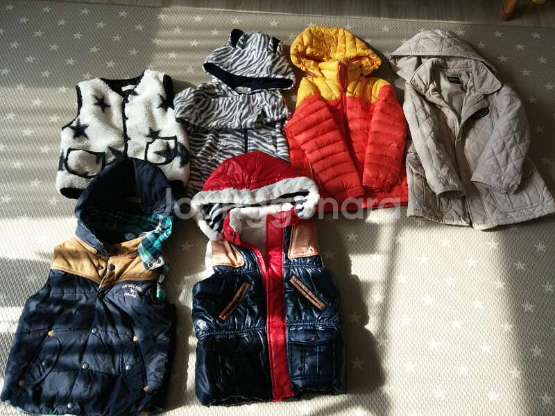 120남아 겨울외투6벌 묶음판매--0
