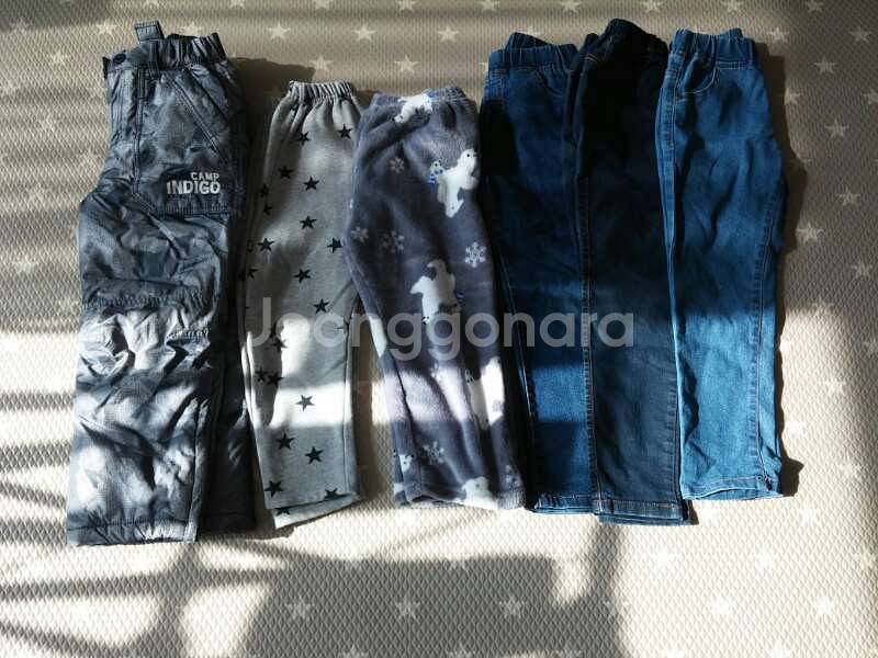 120  남아 바지 6벌 묶음판매--0