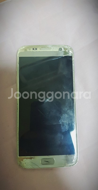 갤럭시s7 액정안나오는 파손폰--0
