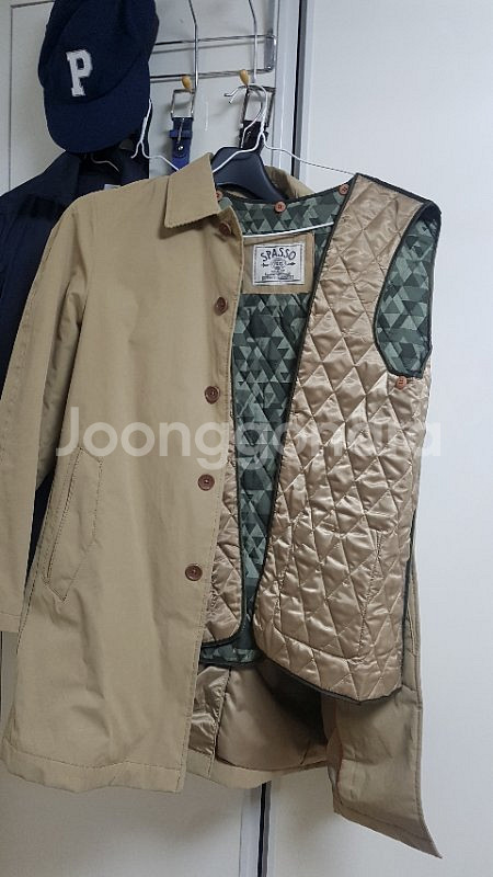스파소 코오롱 100 남자 코트 맥코트 베이지--1