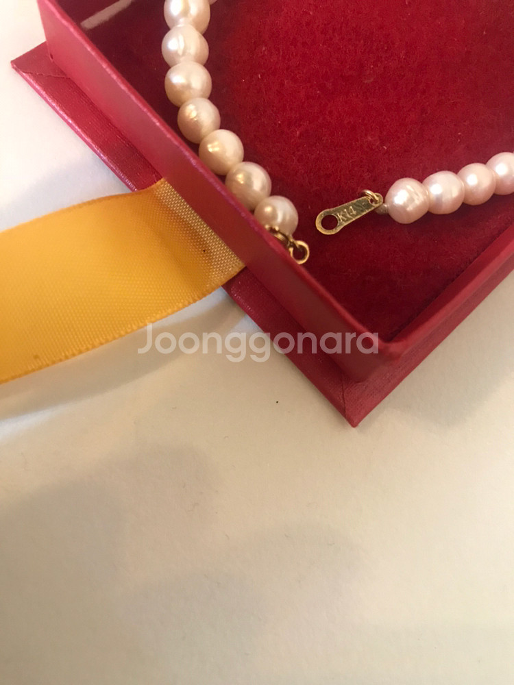 14k진주팔찌(새상품)--3
