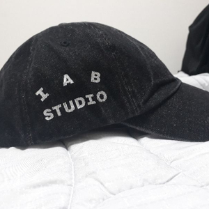 iab studio 데님 볼캡 블랙