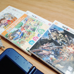 닌텐도3DS XL(blue)판매_게임3종 포함