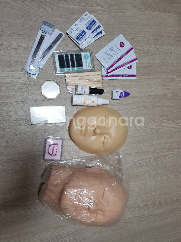 메이크업 국가실기 속눈썹 수염재료--0