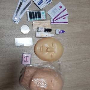메이크업 국가실기 속눈썹 수염재료