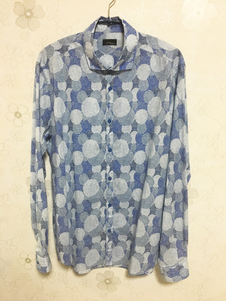 듀퐁 직수입 서클 패턴 셔츠