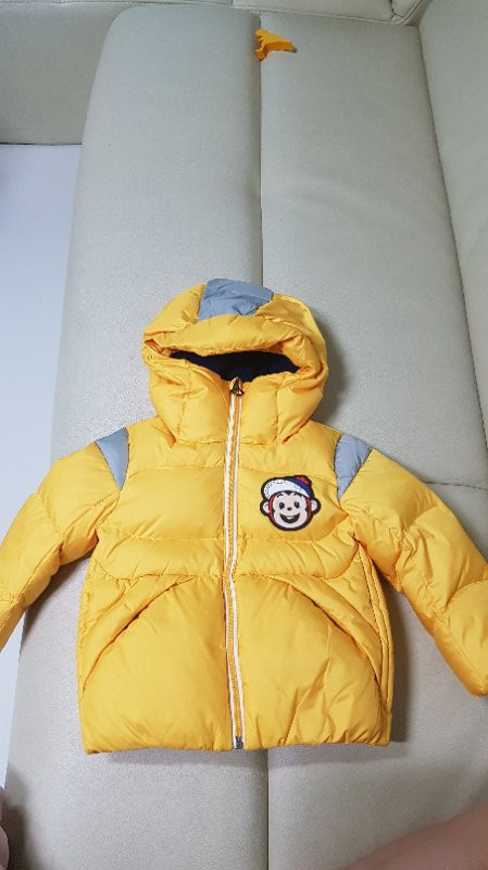 코코리타 옐로우 패딩 벙어리장갑 세트 --2