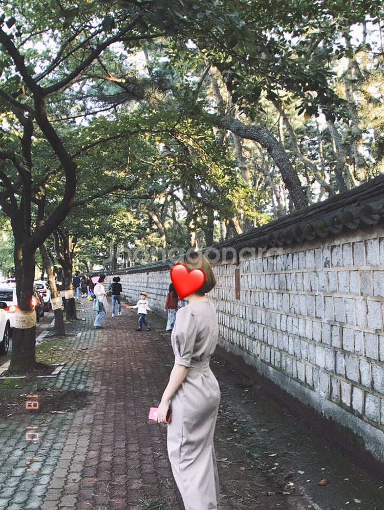 베이지 페미닌 원피스--5