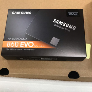 삼성 SSD 860EVO 500gb 미개봉 정품 