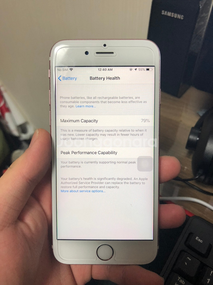 상태 S급 아이폰 6s 64gb 로즈골드--6