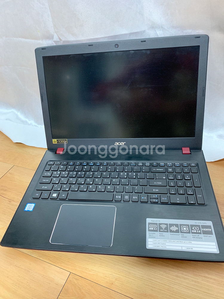 acer 노트북 E5-576 아스파이어 팝니다--2
