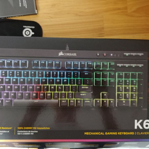 기계식키보드 커세어 k68 적축 rgb 방수 방진