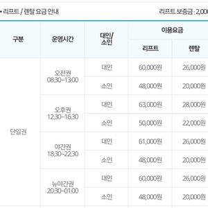 대명비발디파크 단일권(리프트+렌탈) 3인 12만원