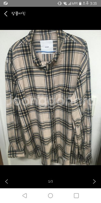 제로 체크 플란넬 셔츠--1