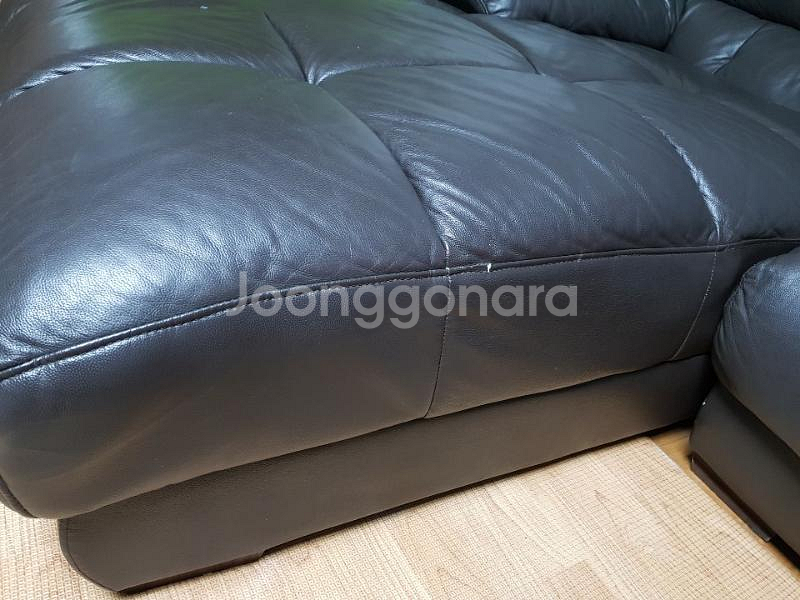 천연가죽 콤비쇼파입니다.--2