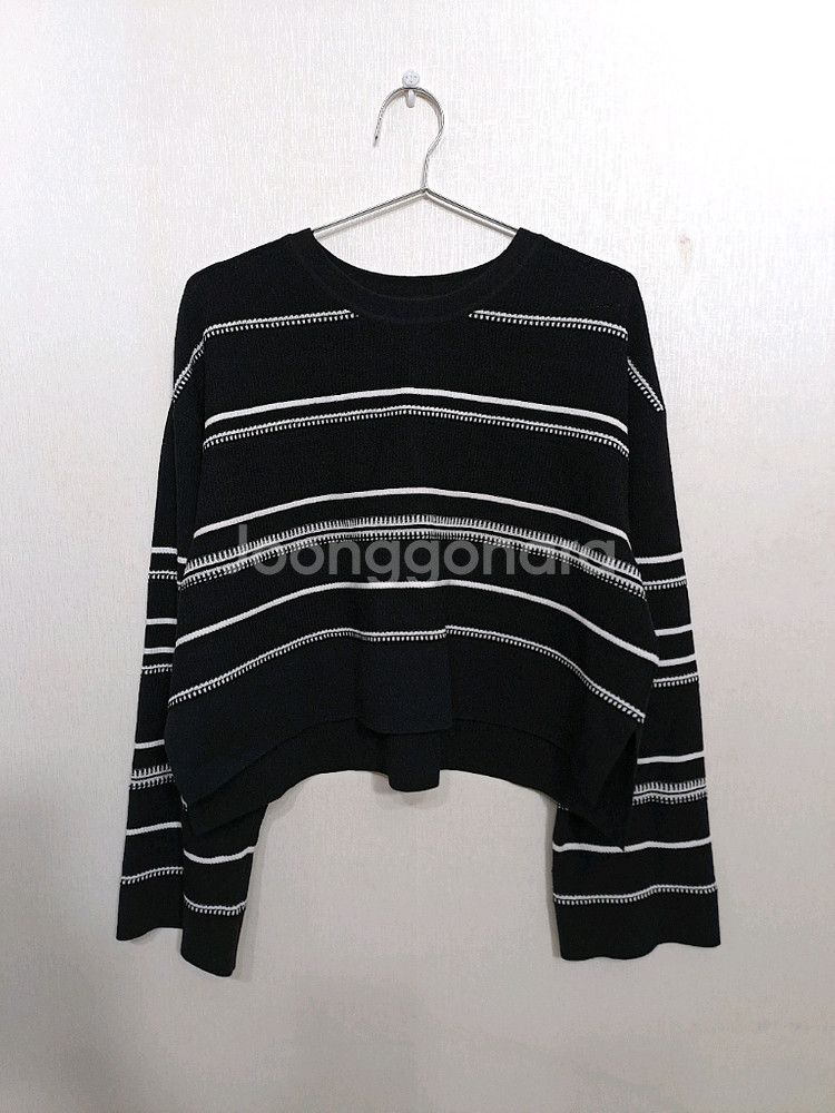 시스템(SYSTEM) 스트라이프 크롭 니트 (상태 최상)--6