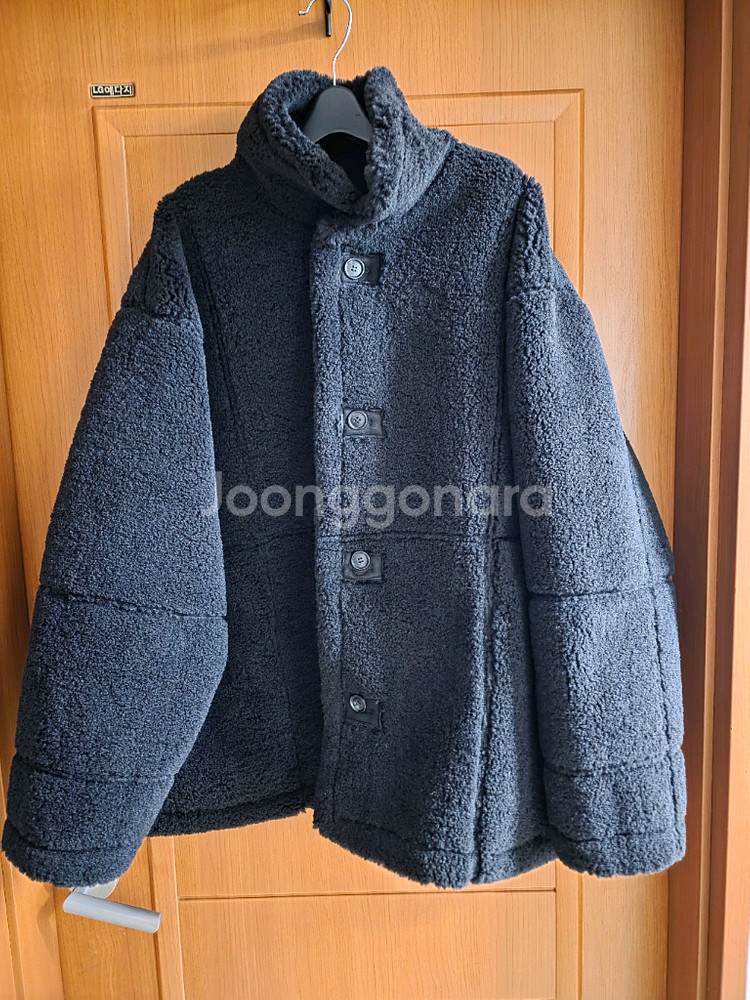 (새상품) 블랙 리버시블 스웨이드 롱무스탕(국내 상품)(큰 사이즈도가능)--10