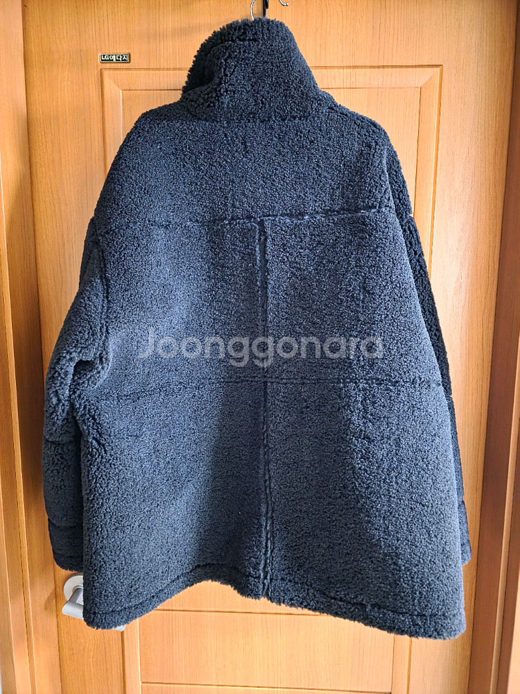 (새상품) 블랙 리버시블 스웨이드 롱무스탕(국내 상품)(큰 사이즈도가능)--12