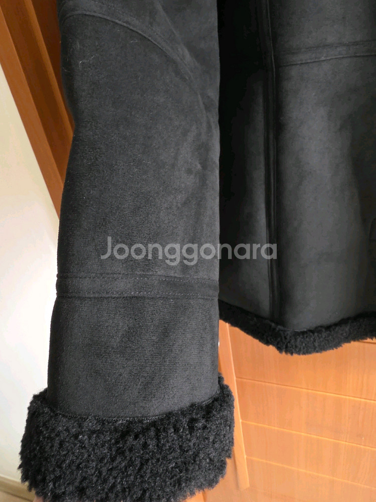 (새상품) 블랙 리버시블 스웨이드 롱무스탕(국내 상품)(큰 사이즈도가능)--13