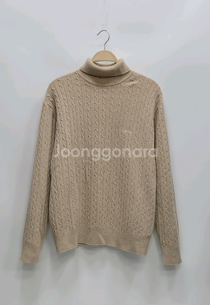 루이까스텔 울 캐시미어 터틀넥 케이블 니트 스웨트 / 남 100 베이지--8