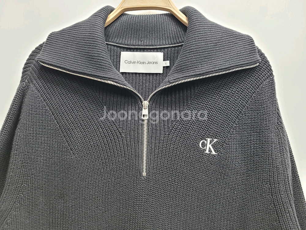 캘빈클라인 23FW 하프 집업 니트 스웨트 / 남 S (95) 블랙--13