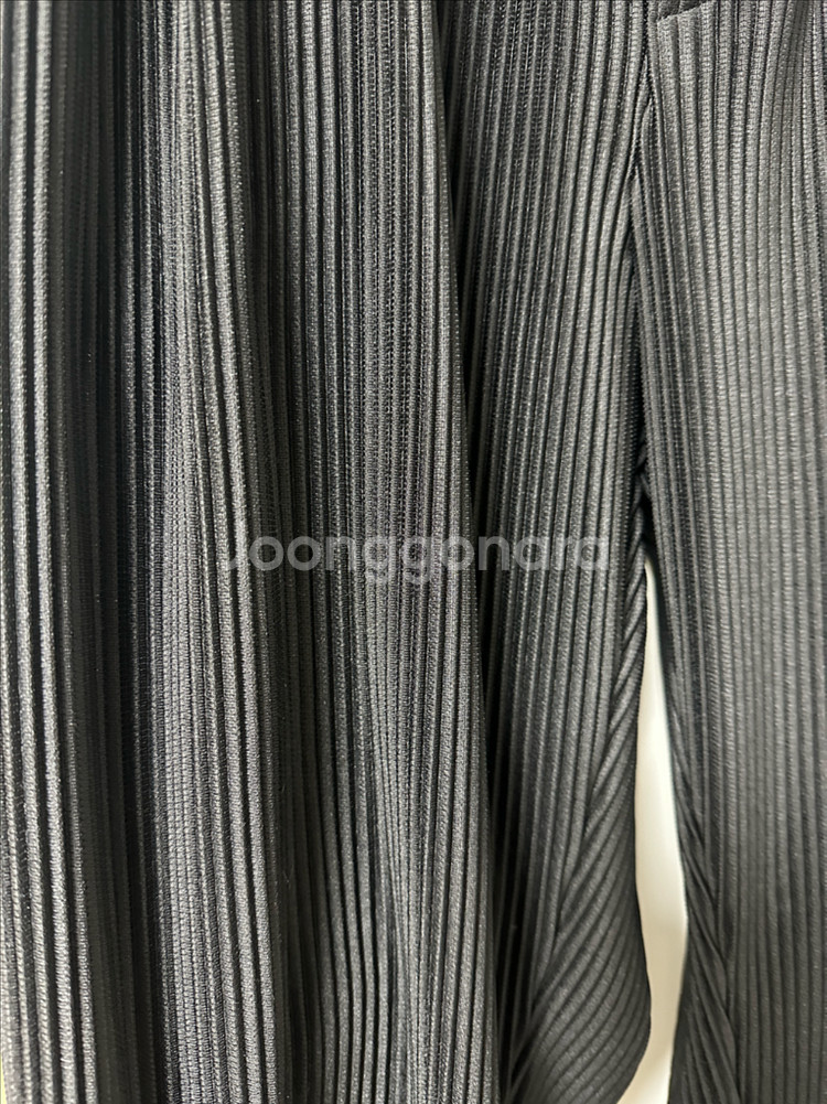 타임옴므 플리츠 블랙 바지--7