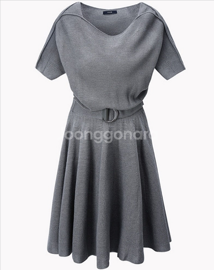 SYSTEM 시스템 니트 원피스--5