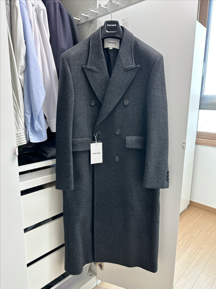 토니웩 해링턴 울 브레스티드 더블 코트 L 사이즈 이미지