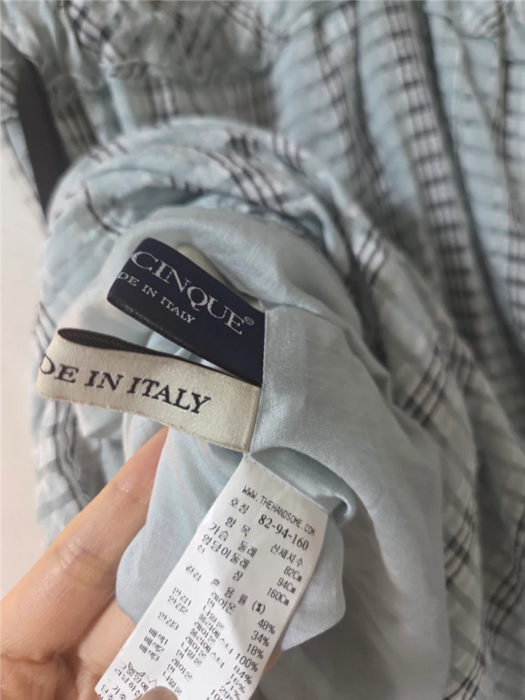 한섬 21ss 마인 체크드레스 & 레이스칼라 55 이미지